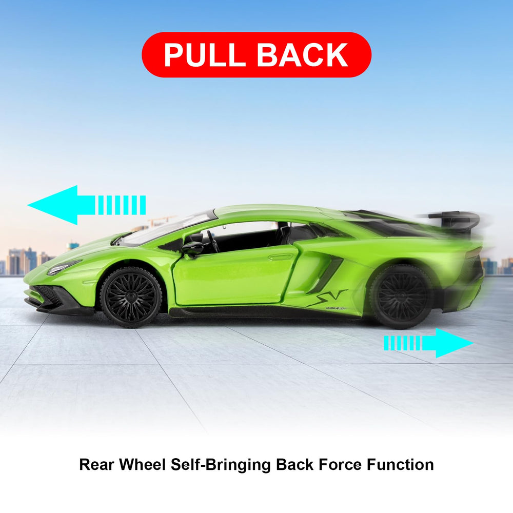 TGRCM-CZ Lamborghini Aventador exterior trim, realistic look for display or toy play.