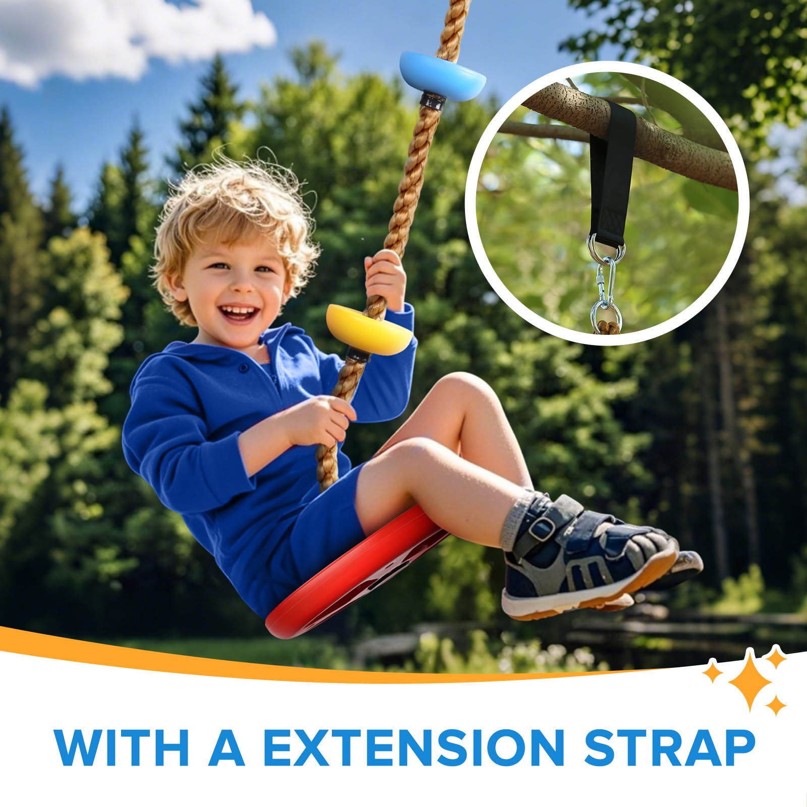 Tgzwme 6.5 ft rope included simplifies installation and flexibility.