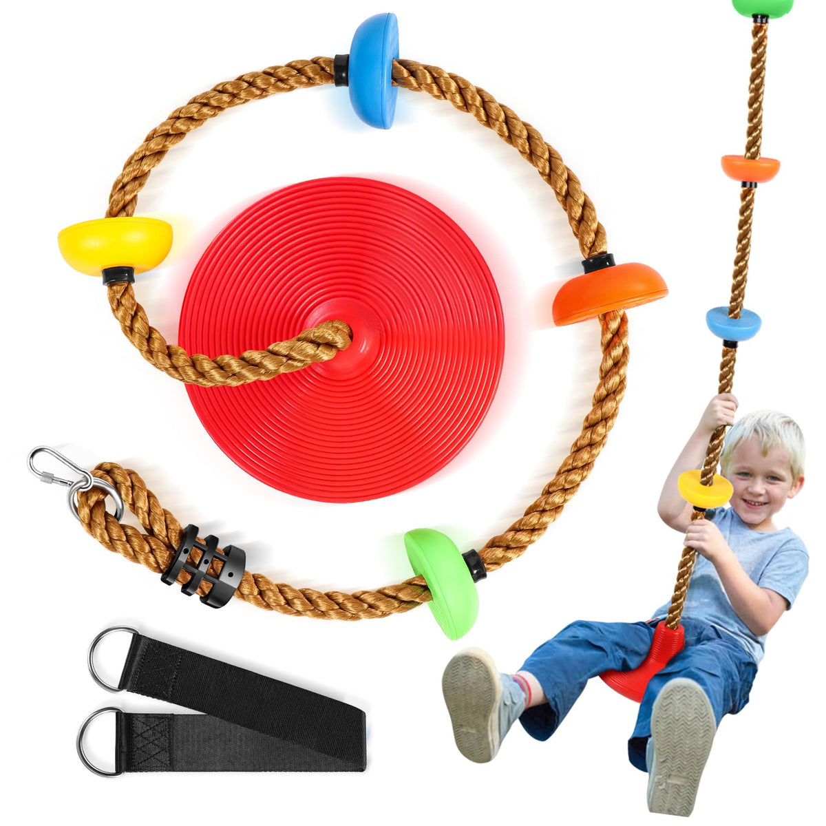 Tgzwme climbing rope tree swing platforms for active outdoor play.