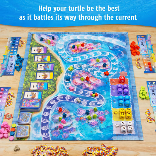 Thames and Kosmos Australis ride the tides shows dynamic turtle movement in the current.