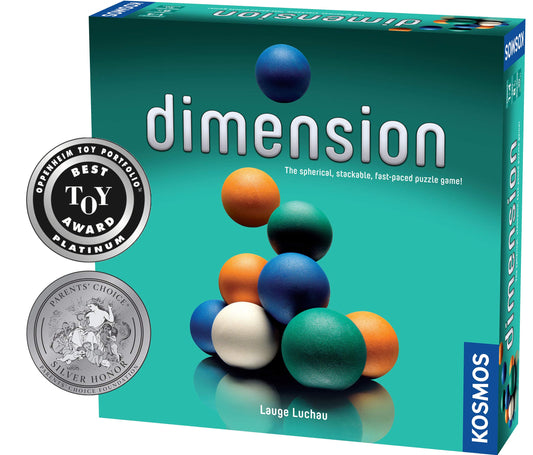 Thames & Kosmos Dimension shows 60 colorful spheres ready for 3D play