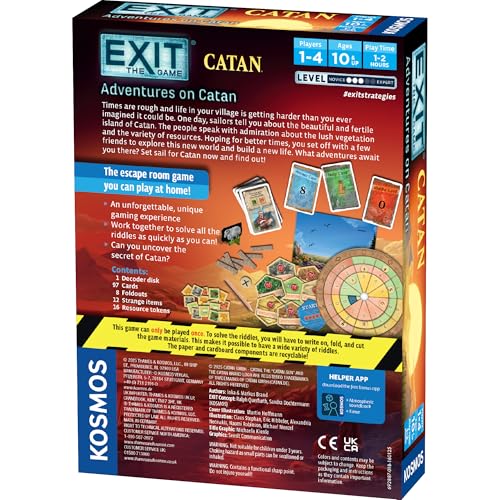 EXIT: The Game on Catan puzzle pieces highlighting cooperative challenges.