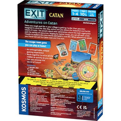 EXIT: The Game on Catan puzzle pieces highlighting cooperative challenges.