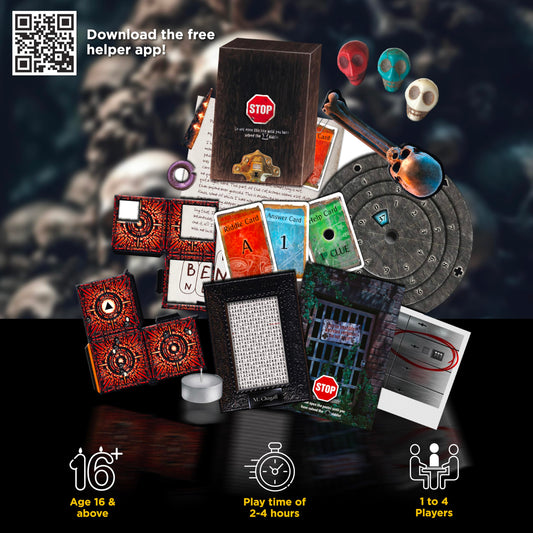 Thames & Kosmos EXIT Catacombs of Horror puzzle cards for clue solving