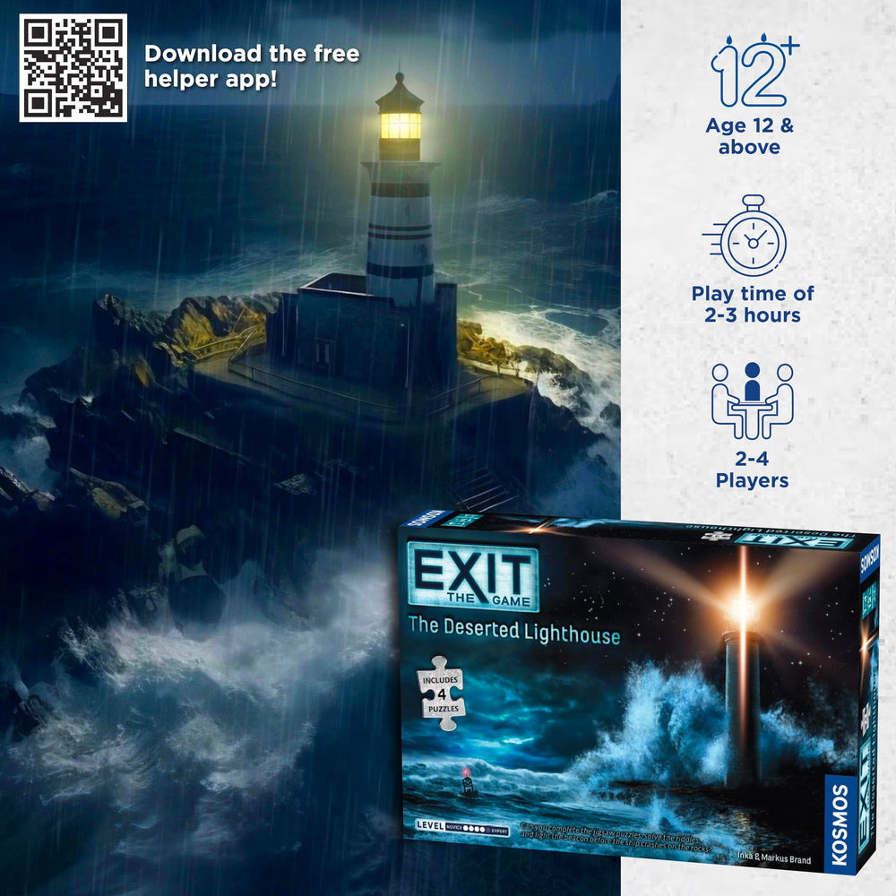 Thames & Kosmos EXIT: Deserted Lighthouse clue cards guide you through clever hints when stuck.