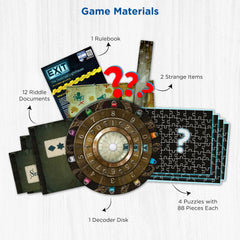 Thames & Kosmos EXIT: Deserted Lighthouse decoder disk accelerates puzzle progression during play.