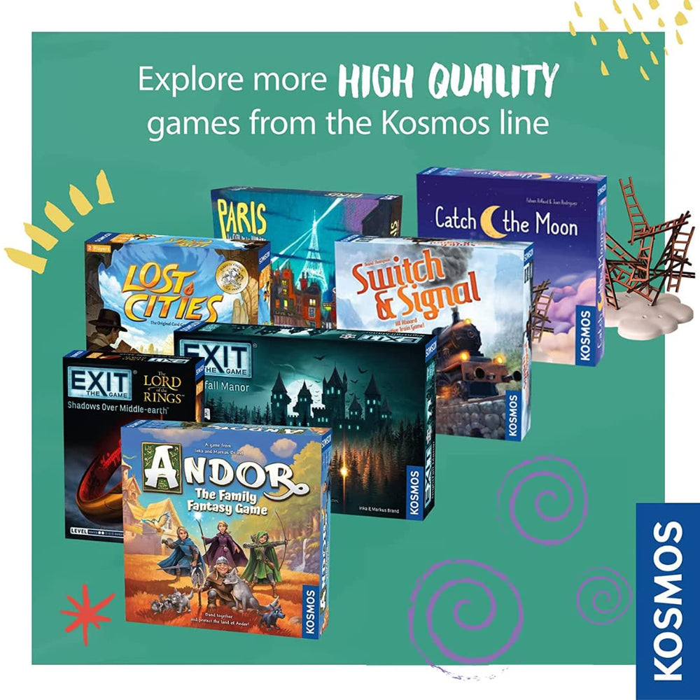 Thames & Kosmos EXIT: Deserted Lighthouse supports 1-4 players for cooperative problem solving.