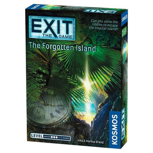 Thames & Kosmos EXIT: The Forgotten Island cover invites family puzzle night.
