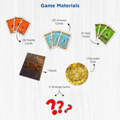Thames & Kosmos EXIT: The Forgotten Island puzzle book with clues for solving.