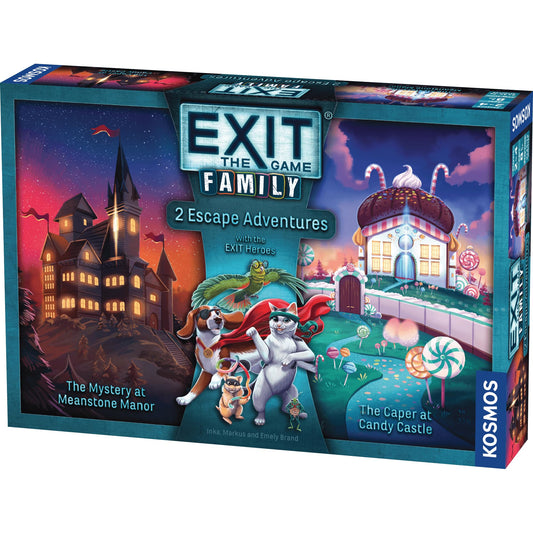 Thames & Kosmos EXIT Game Family Meanstone Manor image for cooperative solving.