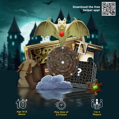Puzzle pieces arranged into four 88-piece sets for clue solving.