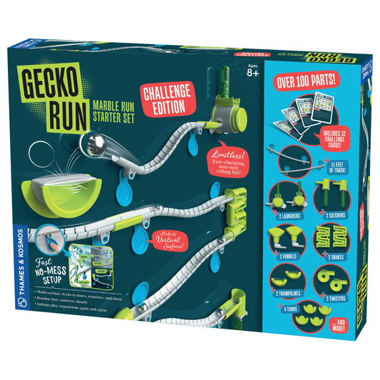 Thames & Kosmos Gecko Run Edition box with all parts for hands-on play