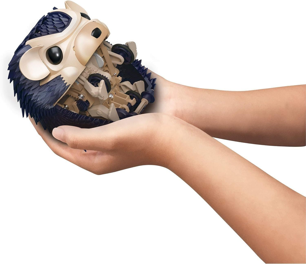 Thames & Kosmos Hedgehog reacts to sounds via built-in sensor.