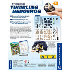 Thames & Kosmos Hedgehog LED eyes light up during interactive play.