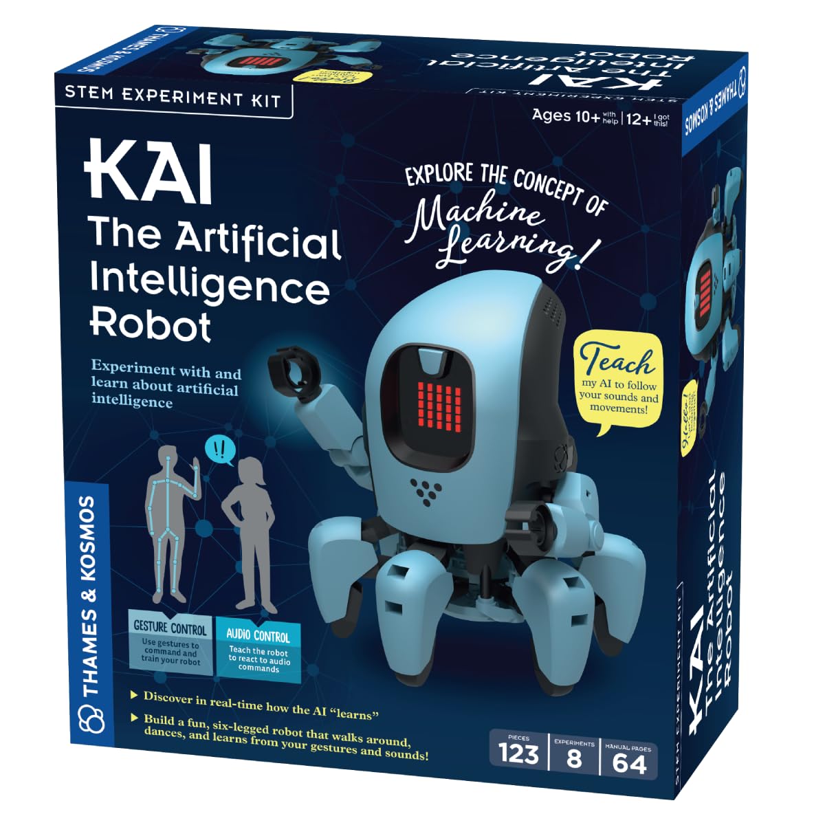 Thames & Kosmos Kai six-legged robot learning via gestures and sounds