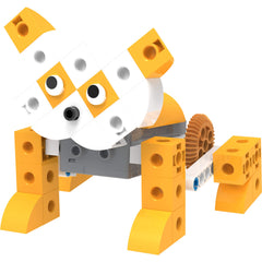 Thames & Kosmos Kids First robot pet shop chameleon model demonstrates motorized movement.