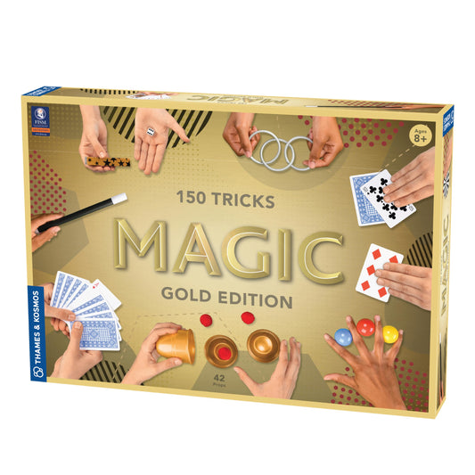 Thames & Kosmos Magic Gold Edition tricks set for learning 150 tricks and routines.