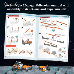 Thames and Kosmos RoboRails cross switch creates intersecting paths for play.