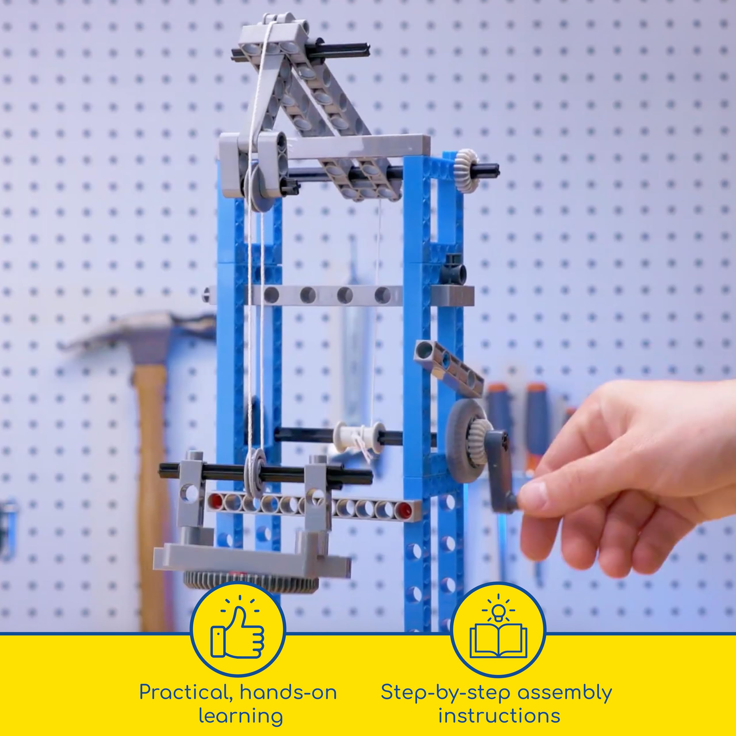 Thames & Kosmos manual page—step-by-step guidance for building models.