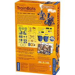 Thames & Kosmos TrainBots walking robot shows dual configurations for hands-on learning.