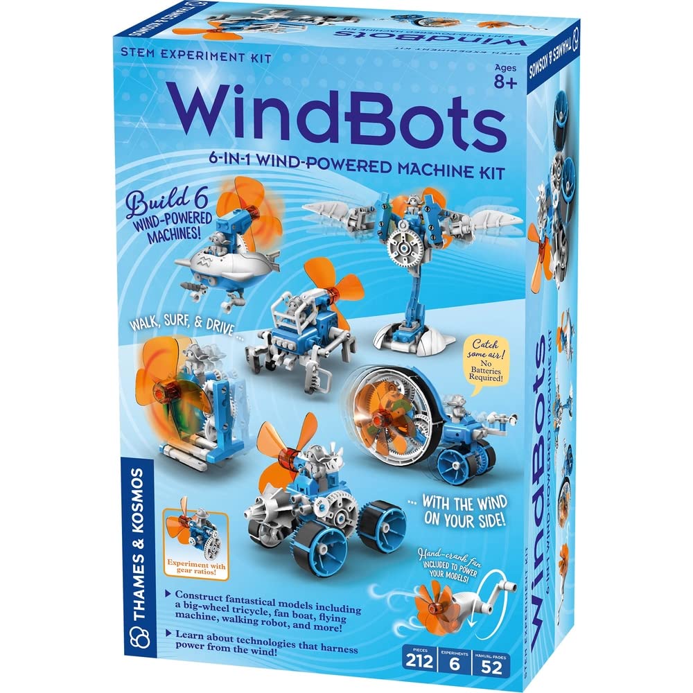 Thames & Kosmos WindBots big wheel tricycle in motion powered by wind for learning