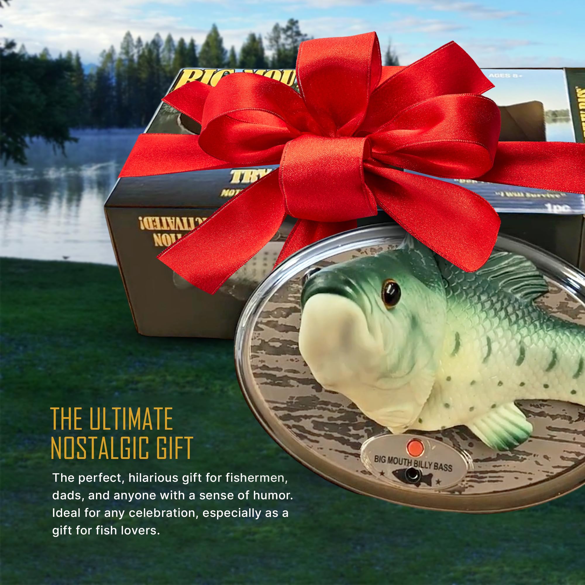 The 3D Art Company Billy Bass dual display options, wall or desk.
