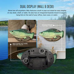 The 3D Art Company Billy Bass mouth movement close-up, lifelike action.