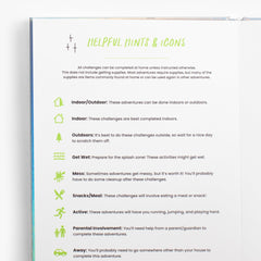 Parent guide page for planning challenges in advance