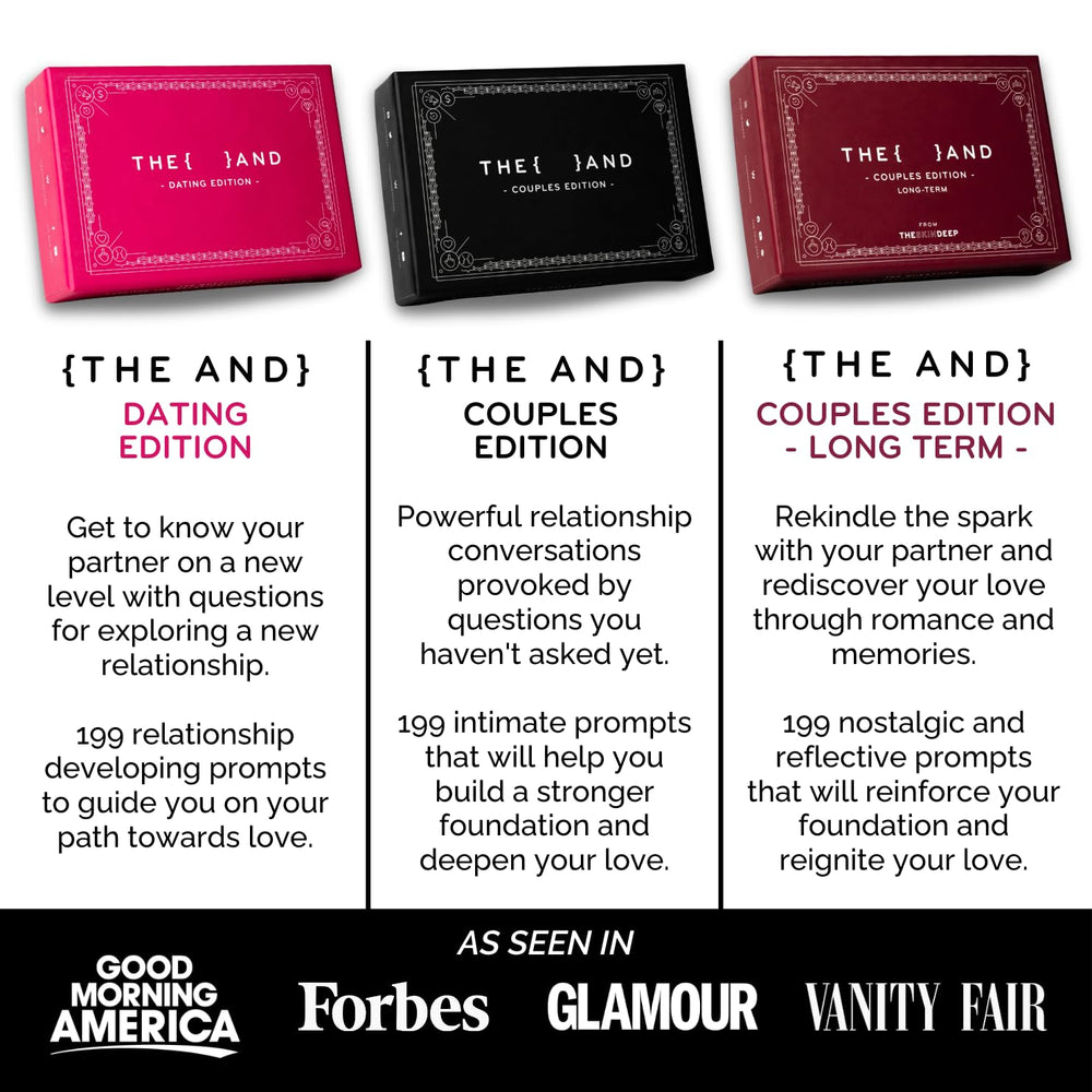 THE AND Dating Edition branding on packaging and deck