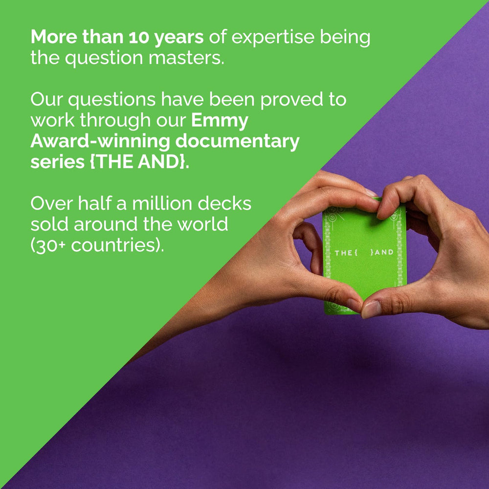 THE AND Healing Edition prompts surface diverse topics for deeper connection.