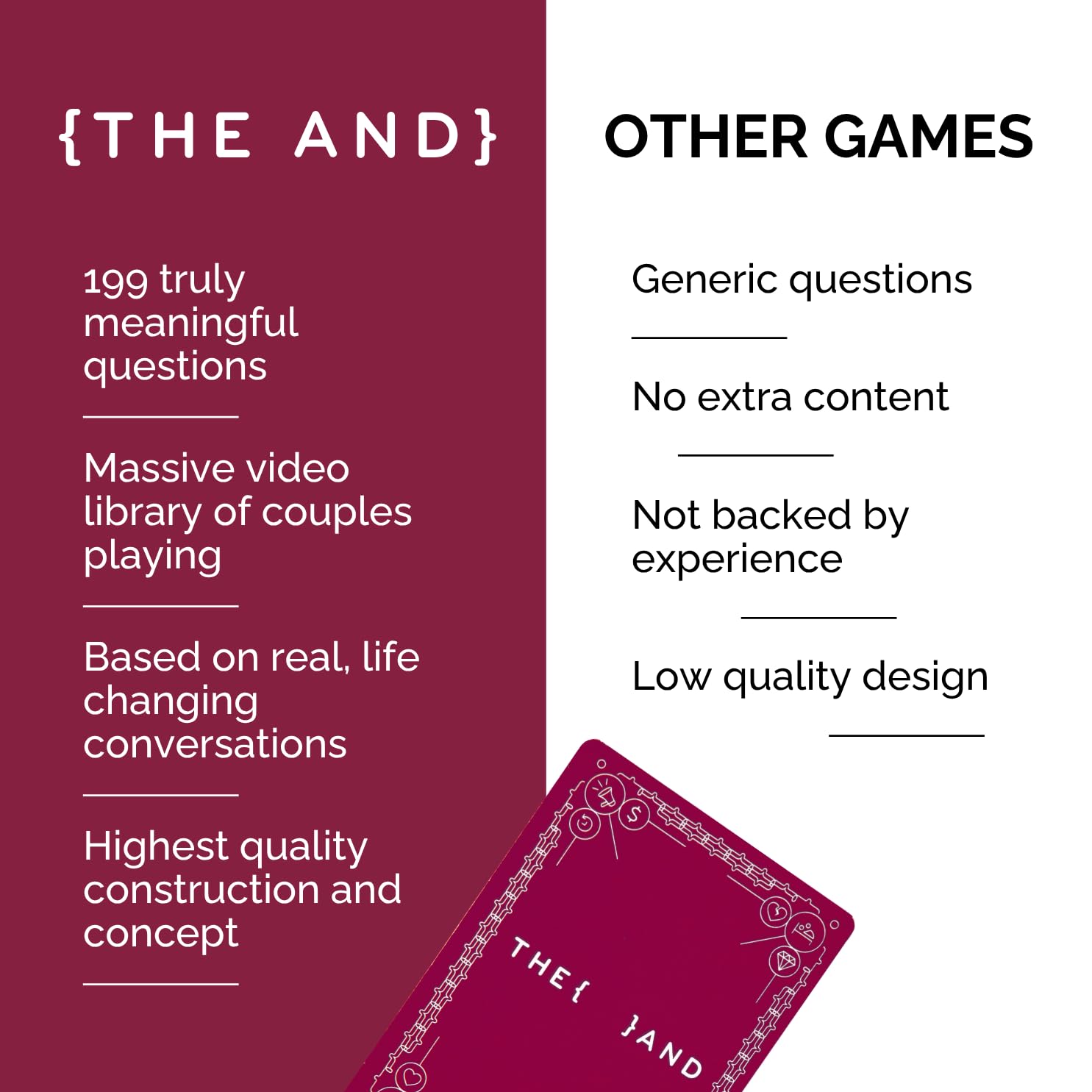 THE AND Long Term Couples Edition gift-ready packaging promotes a ready-to-give experience