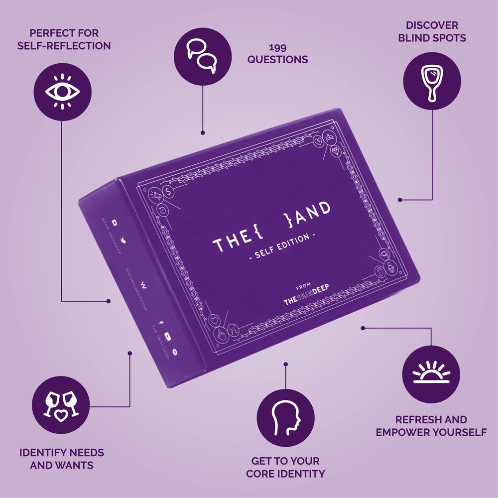 THE AND Self Love Edition card closeup showing prompts for introspection