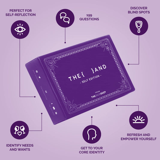 THE AND Self Love Edition card closeup showing prompts for introspection