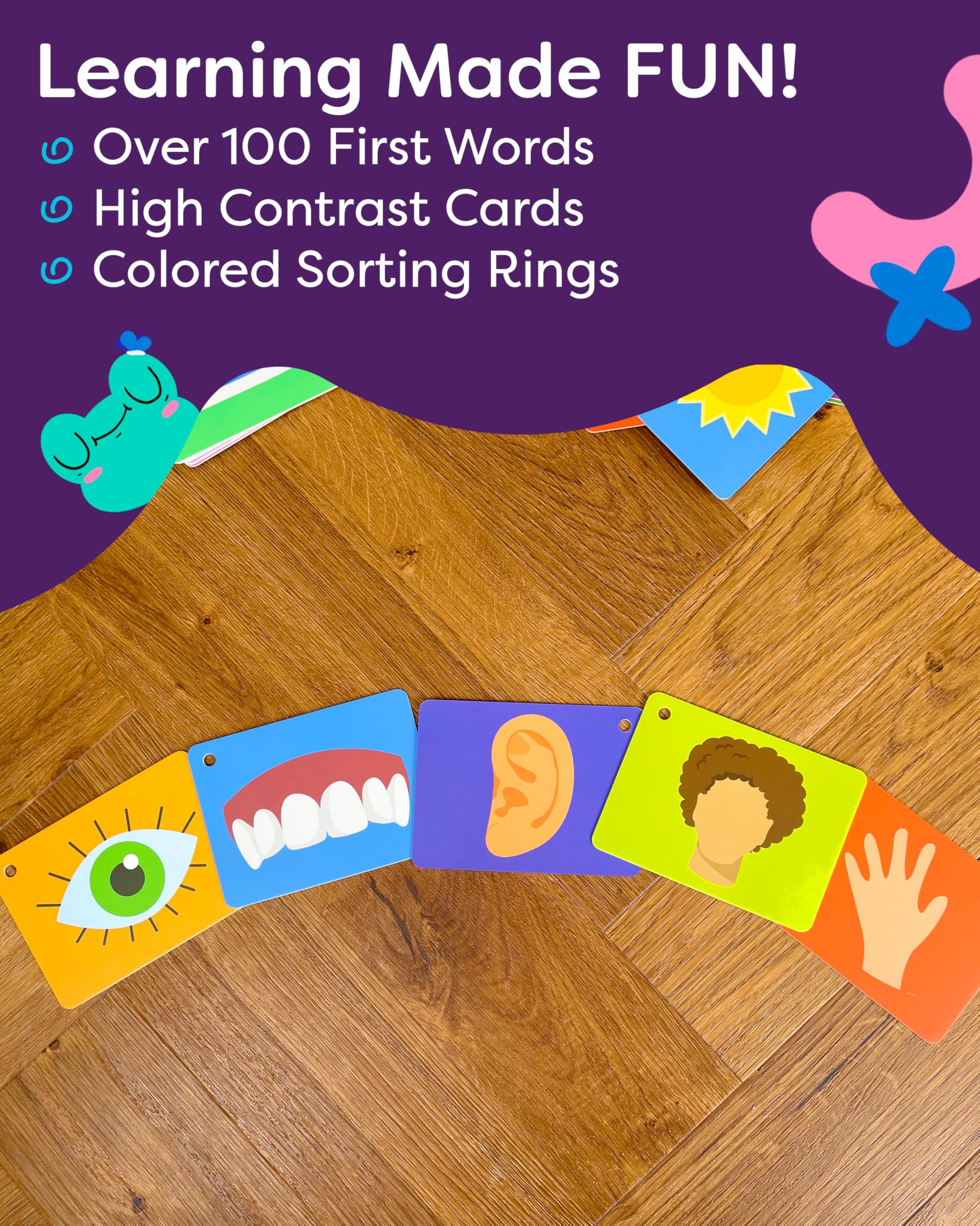 THE BAMBINO TREE animals flash cards encourage naming animals to build early word skills.