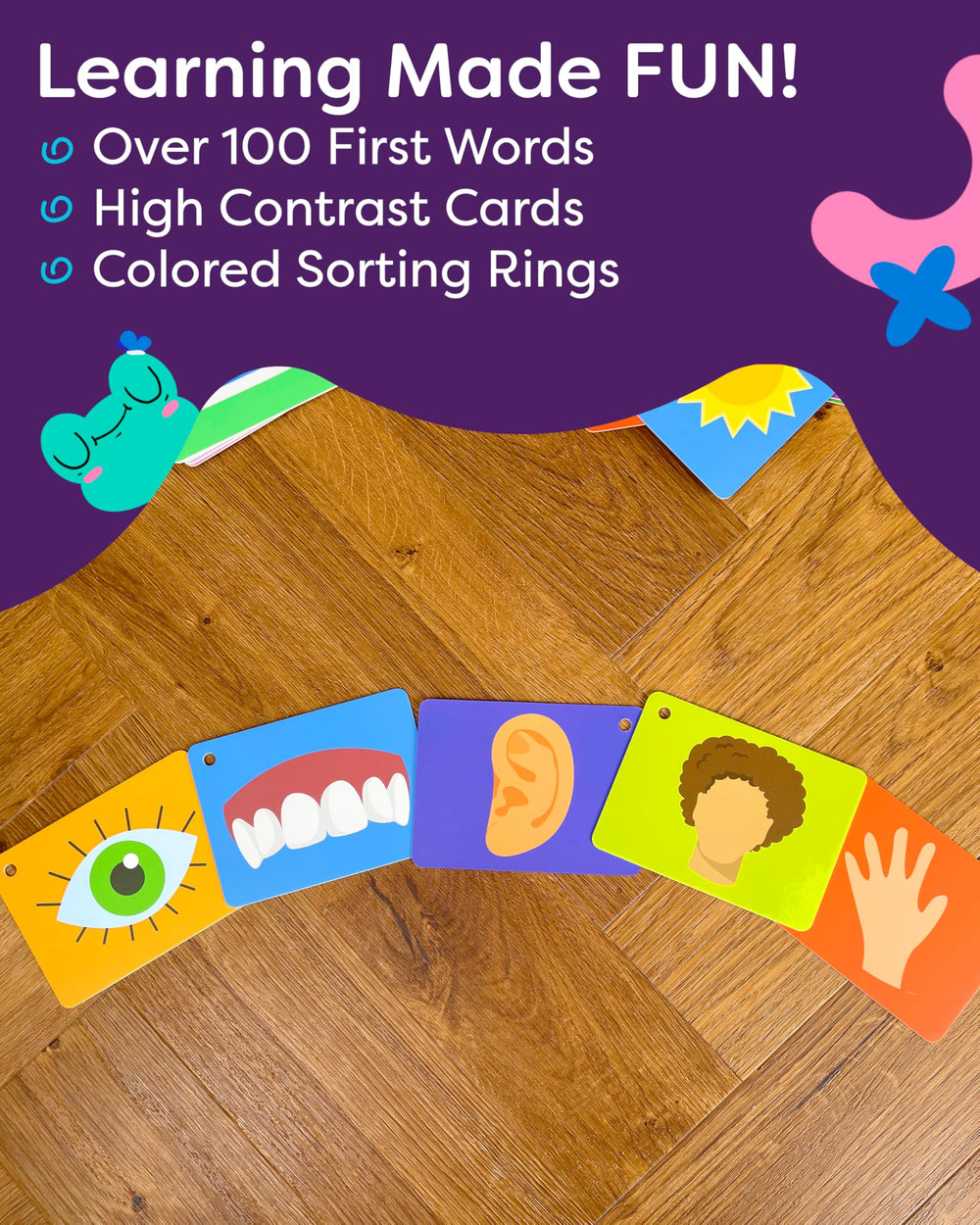 THE BAMBINO TREE animals flash cards encourage naming animals to build early word skills.