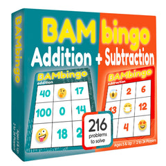 The Bambino Tree addition-subtraction flash cards for quick math practice.
