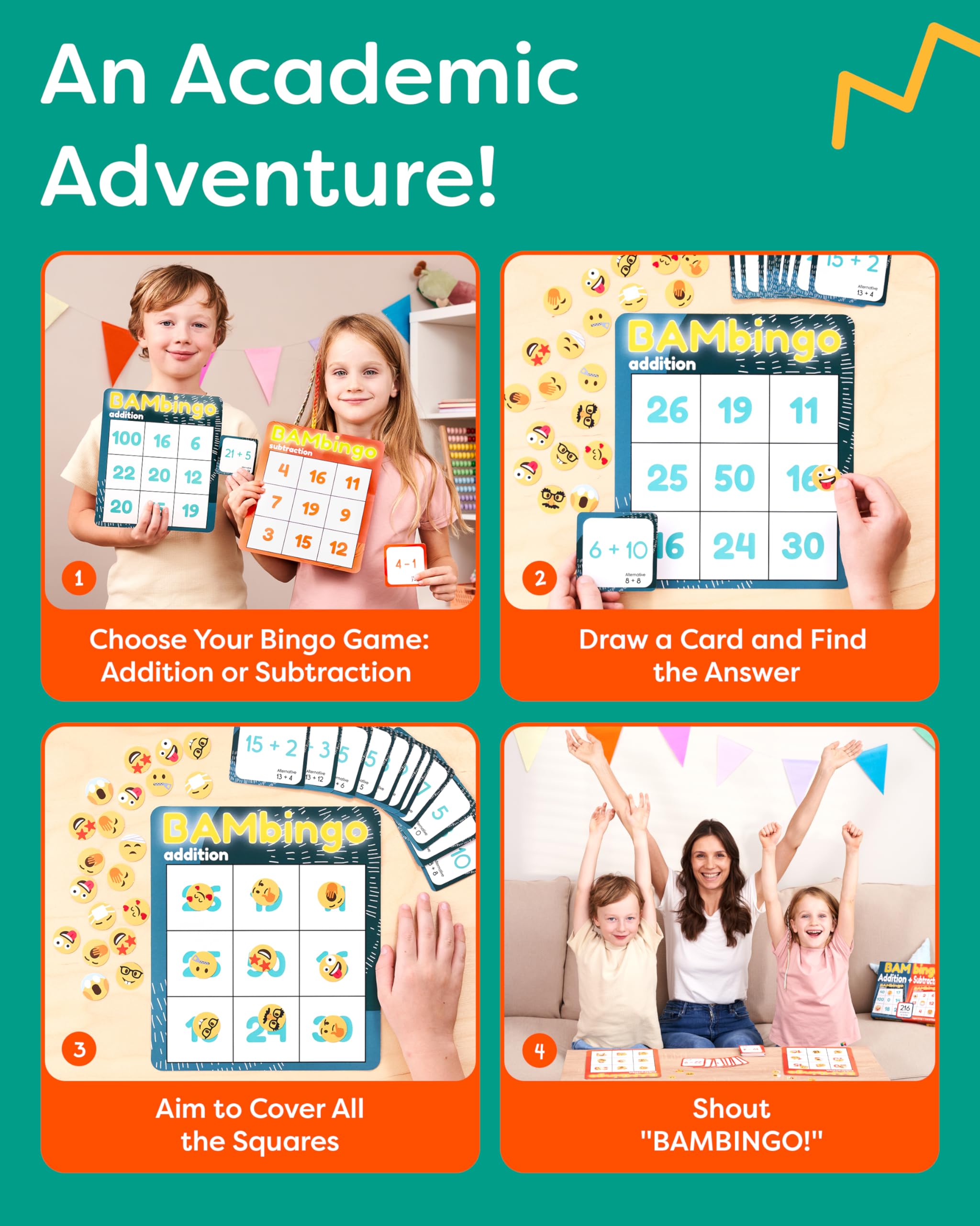 The Bambino Tree challenge cards boost engagement and strategic play.