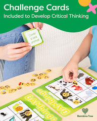 The Bambino Tree Child Playing Bingo demonstrates cooperative learning and engagement.
