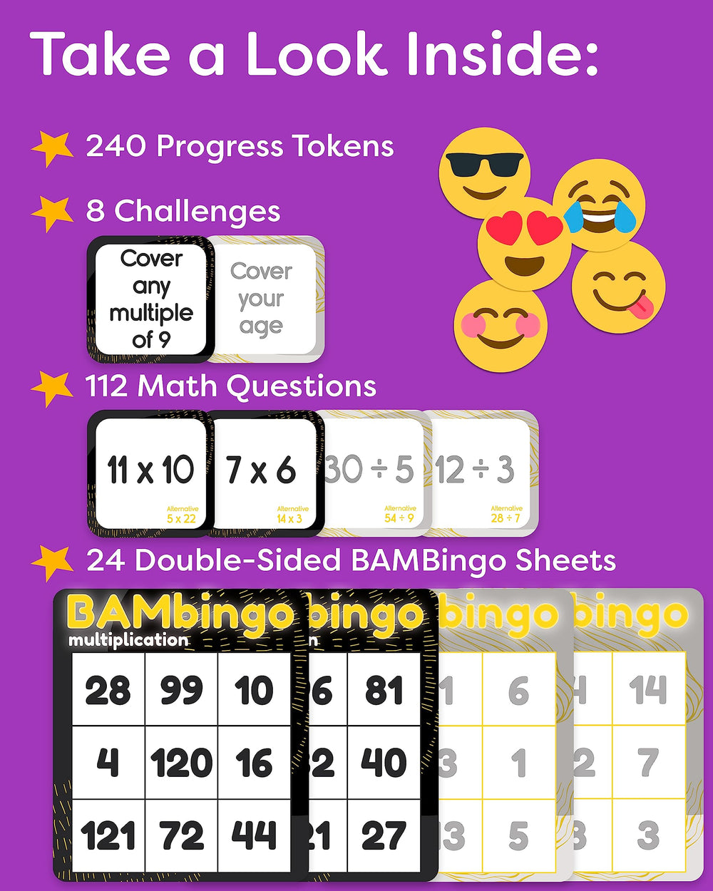 The Bambino Tree division cards support steady progress with friendly practice.