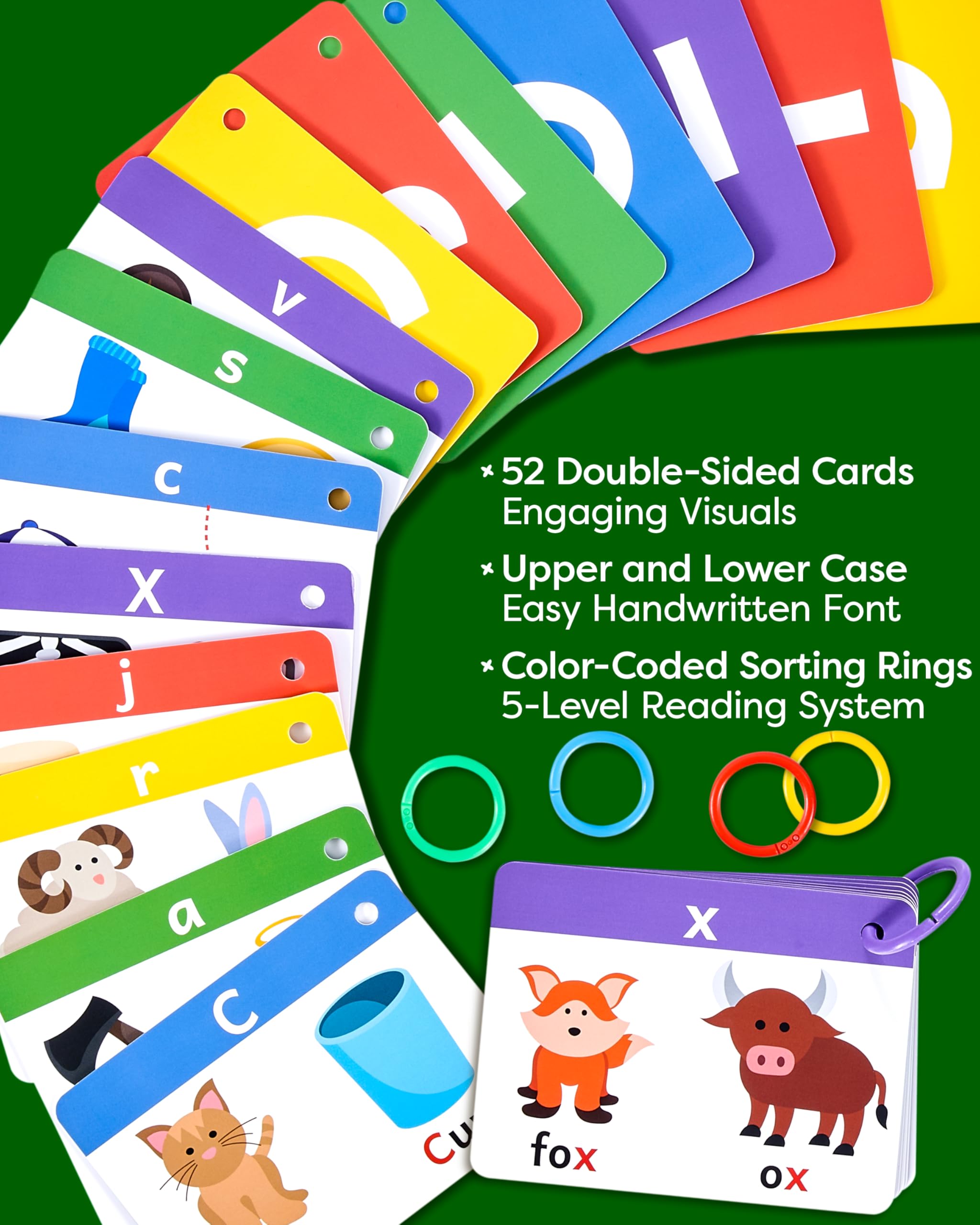 The Bambino Tree double-sided jumbo cards enable easy comparison and practice