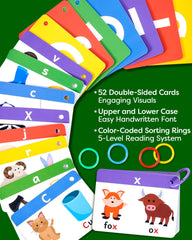 The Bambino Tree double-sided jumbo cards enable easy comparison and practice