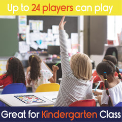 The Bambino Tree family game night setup invites shared literacy practice at home.