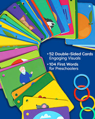 THE BAMBINO TREE food items flash cards aid sound-object associations for everyday talk.