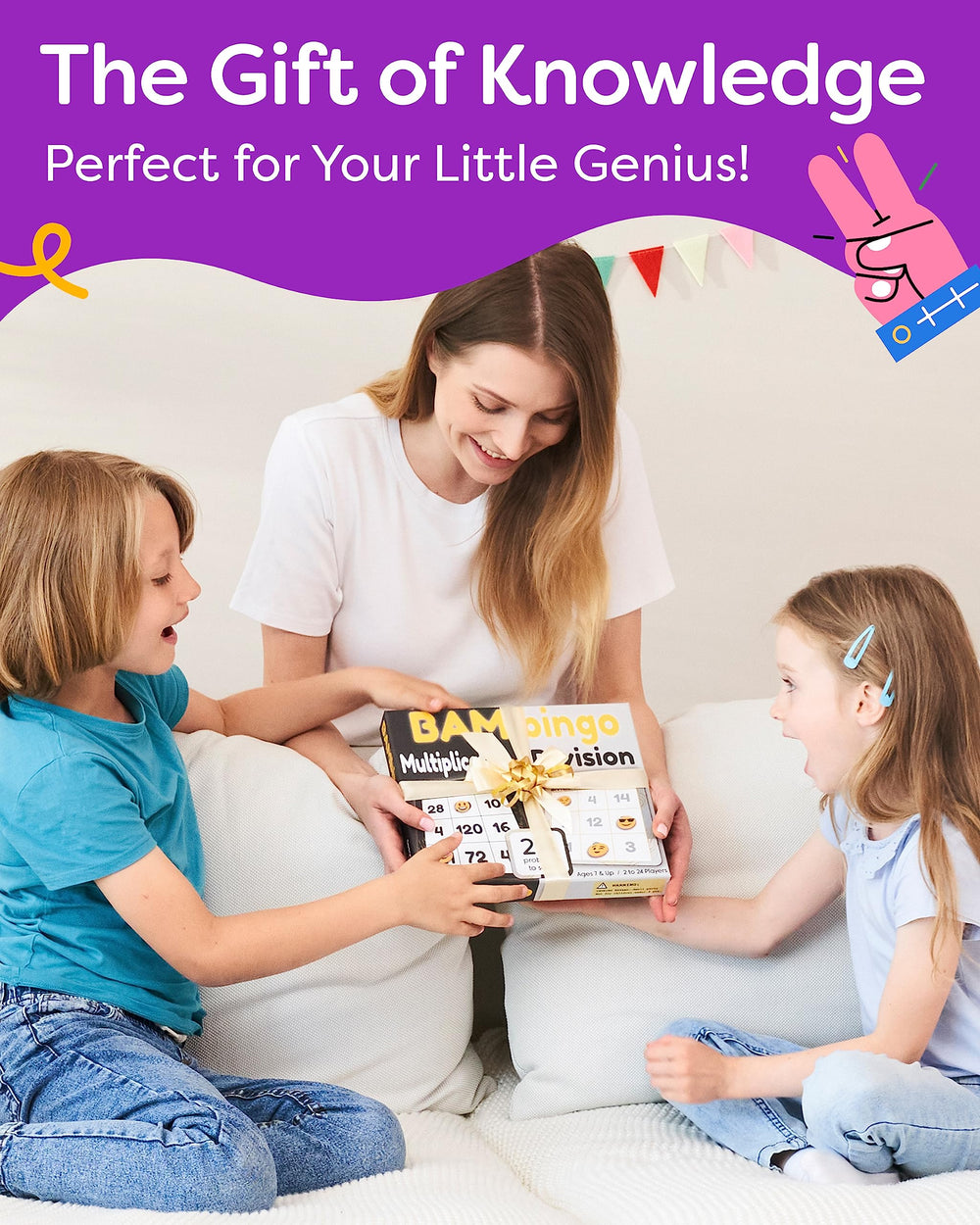 The Bambino Tree home learning kit supports parent-guided math practice.