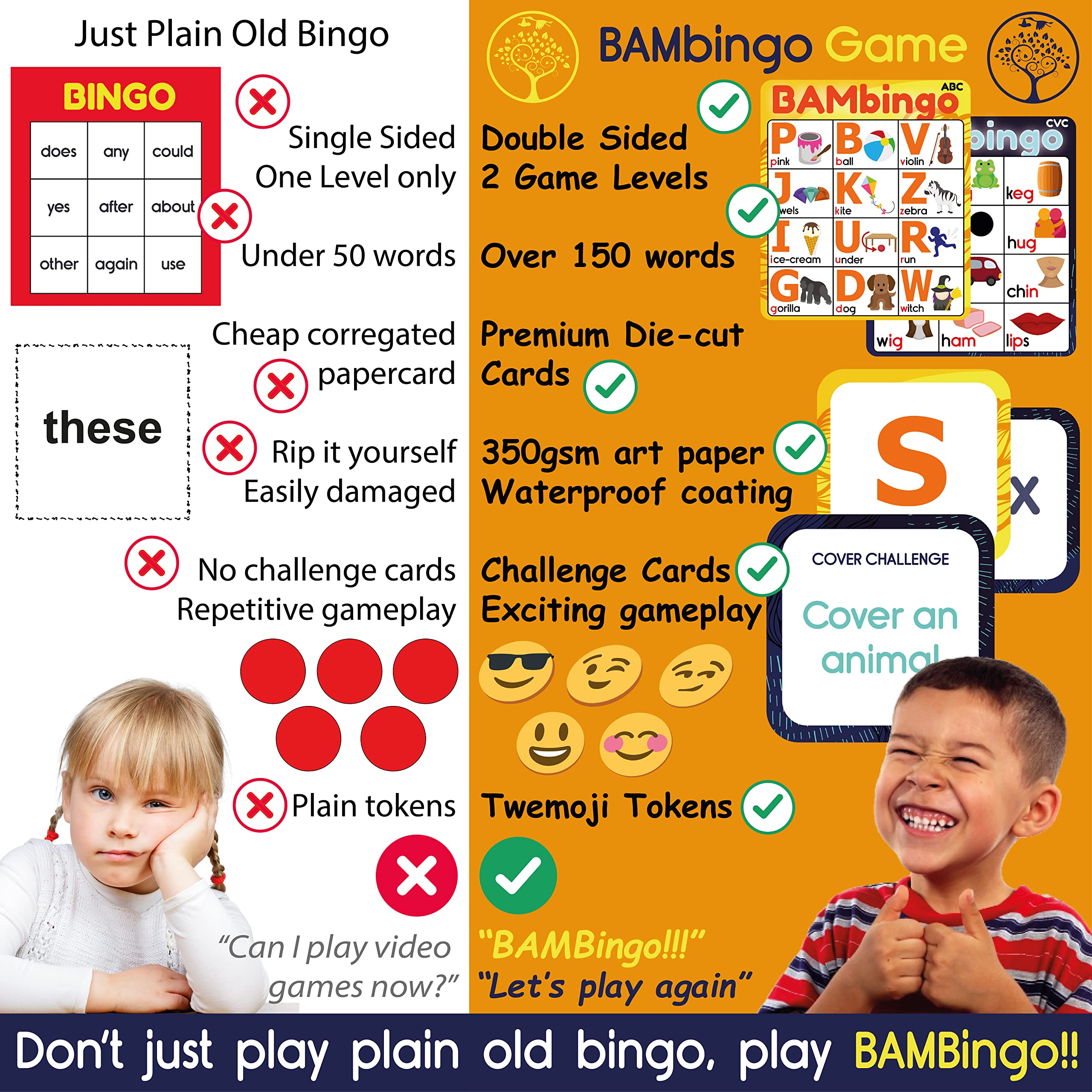 The Bambino Tree supports 2–24 players for flexible classroom or family play.