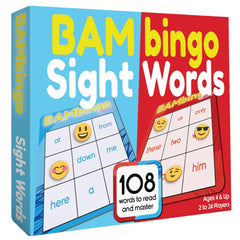 The Bambino Tree sight word bingo level 1 blue cards for early reading practice