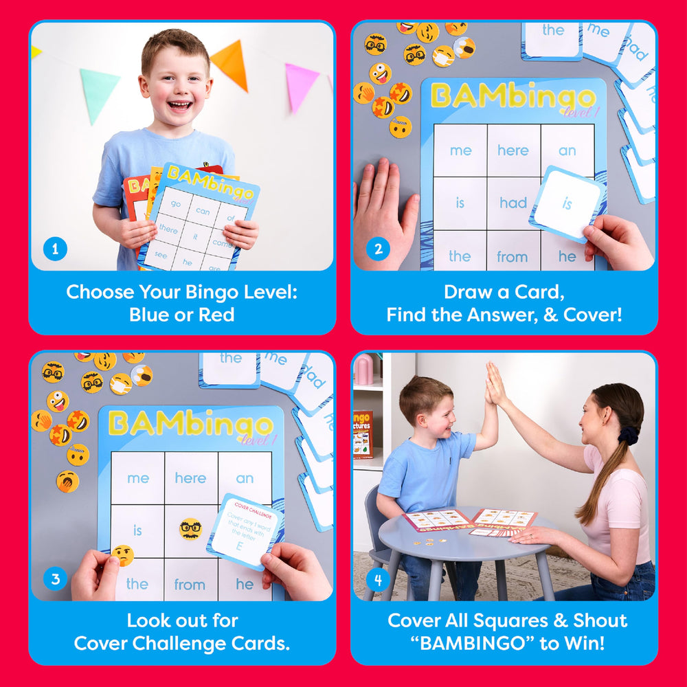 The Bambino Tree premium durable bingo cards ready for daily use
