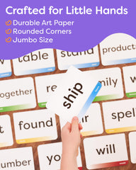 The Bambino Tree sight words flash cards offer five levels for steady progression.