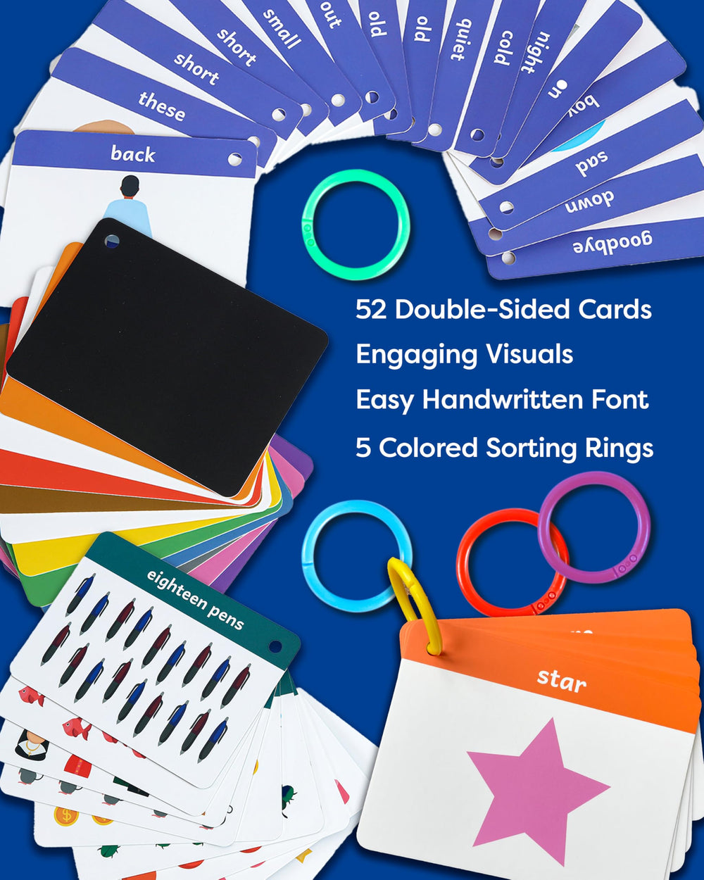 THE BAMBINO TREE shapes flash cards introduce basic shapes with color cues