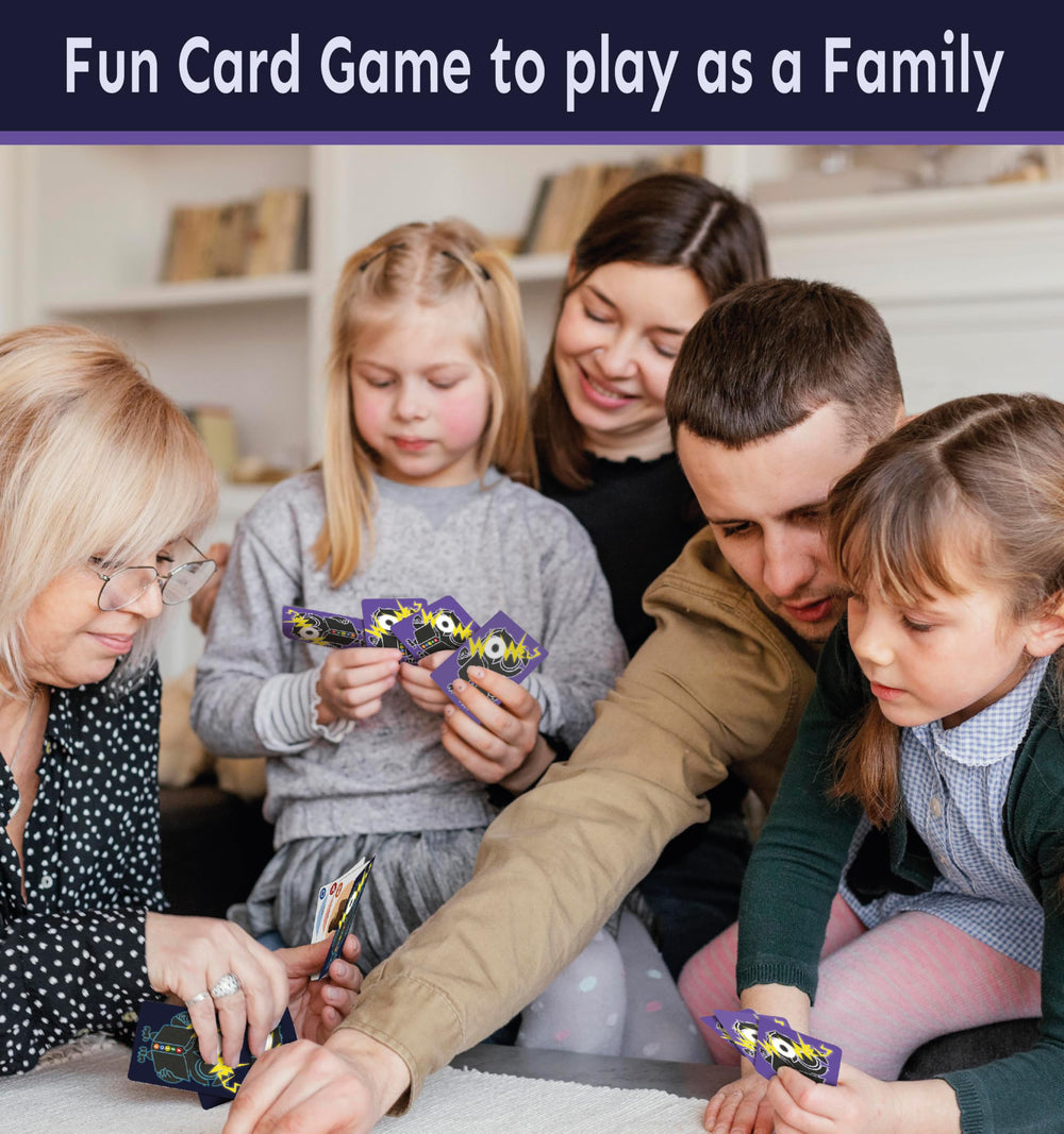 Close-up of WOWELs card illustrations in bright colors to aid phonics recognition